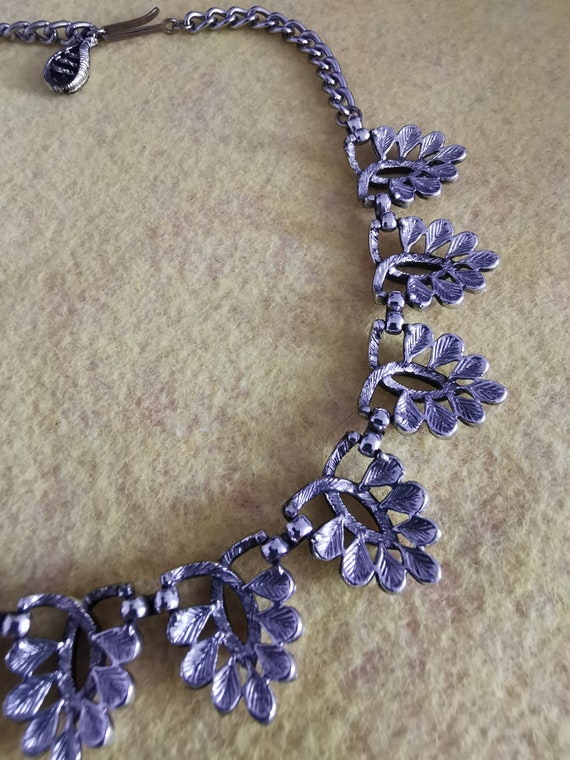 Vintage Jewelcraft/Coro leaf choker/necklace - image 9