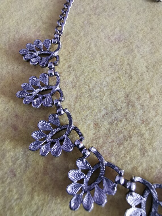 Vintage Jewelcraft/Coro leaf choker/necklace - image 7