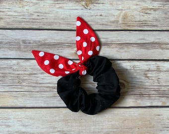 Coletero negro con lazo rojo de lunares - Estilo Minnie Mouse