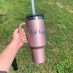 Custom 40oz Tumbler w/ Handle,Personalized Tumbler with Name,Ozark 40oz Tumbler with Name,Personalized Gift,Engraved 40oz Tumbler w/ Handle