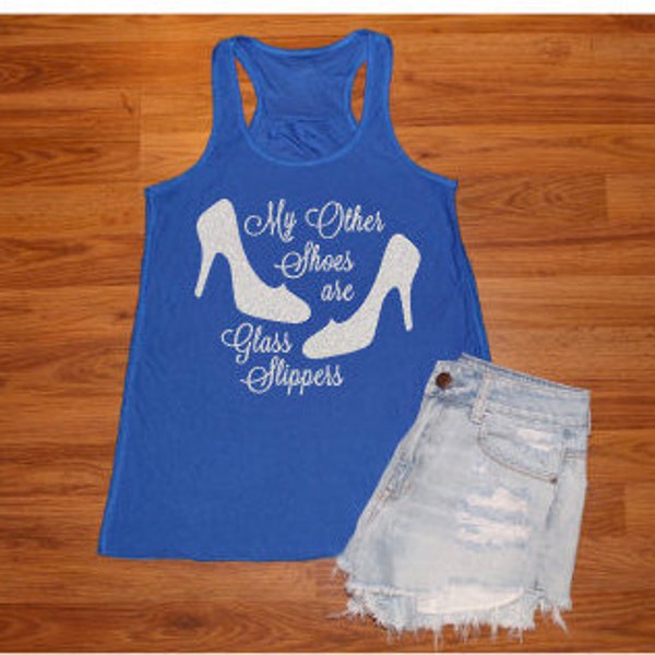 My Other Shoes Are Glass Slippers Racerback Tank Top