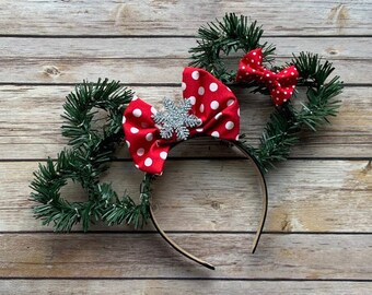 Mickey headband bling Christmas Rhinestones snowflake handmade crystals tree lolas_boutique_ | Accessories | Mickey Headband Bling  main image 2