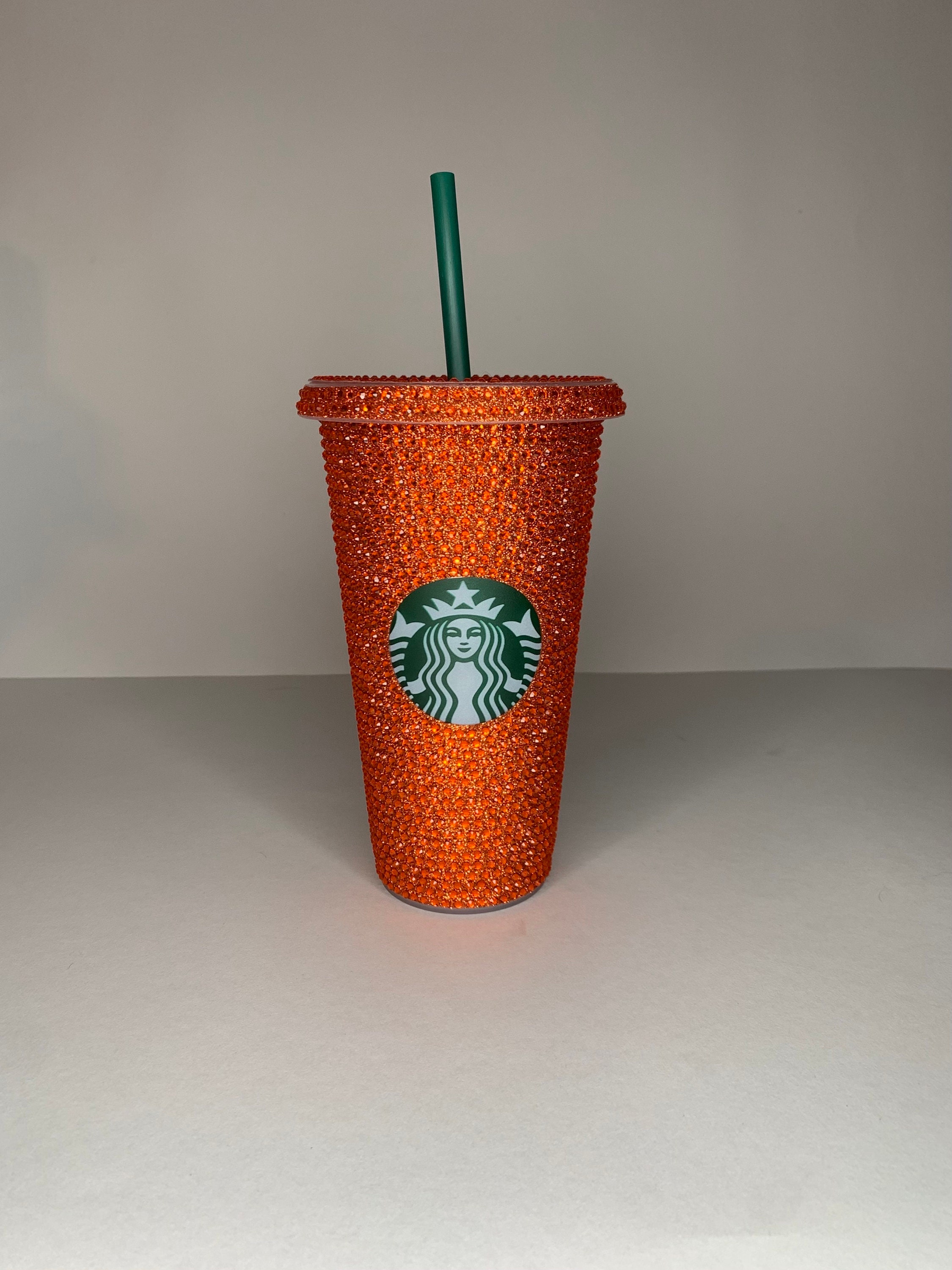 Kitchen & Dining Drink & Barware Rhinestone Flames Starbucks Cold Cup