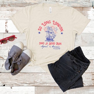 Camiseta So Long London/ Camisa del Día de la Independencia/Camisa de sublimación/Camisa TTPD/Camiseta Bella Canvas Unisex Triblend 3413/ Camisa del 4 de julio