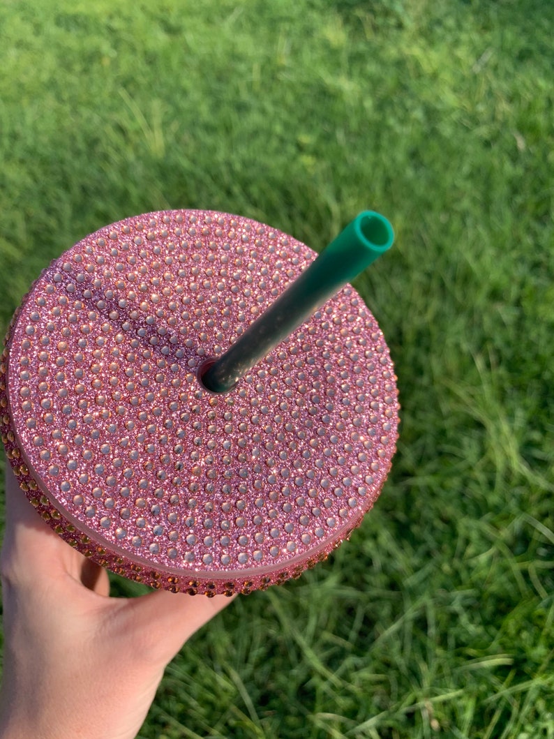 Rose Gold Rhinestone Starbucks 24 oz Cold Cup, Starbucks Cup, Custom Cup, Starbucks, Rhinestone Starbucks Cup, 24oz Cup, Starbucks Cup image 3