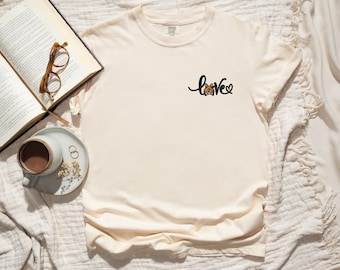 Love Corgi Embroidered Unisex T-Shirt/ Corgi Shirt/ Dog Lover Embroidered Shirt/ Gift For Her/  Corgi Butt/ Embroidered T-Shirt