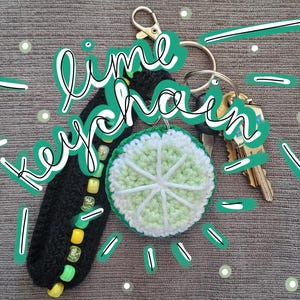 Lime Keychain/Bag Charm