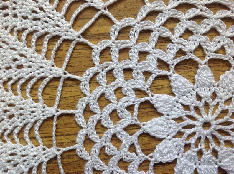 White Crochet Napkin Crochet Doily Handcrafted Home Decor Lace Etsy