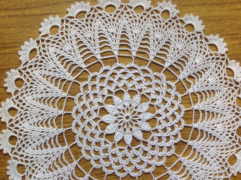 White Crochet Napkin Crochet Doily Handcrafted Home Decor Lace Etsy