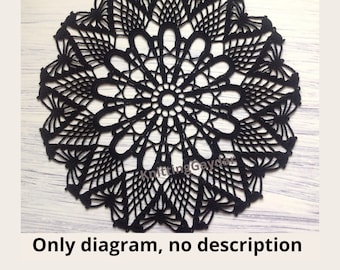 Crochet Doily  Pattern PDF Digital File Home Decor Lace doily NO DESCRIPTION