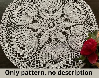 Crochet Doily  Pattern PDF Digital File Home Decor Lace doily NO DESCRIPTION