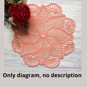 Crochet Doily | Pattern PDF | NO DESCRIPTION | Home Decor | Lace doily
