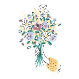 Carte "Bouquet de fleurs" image 3