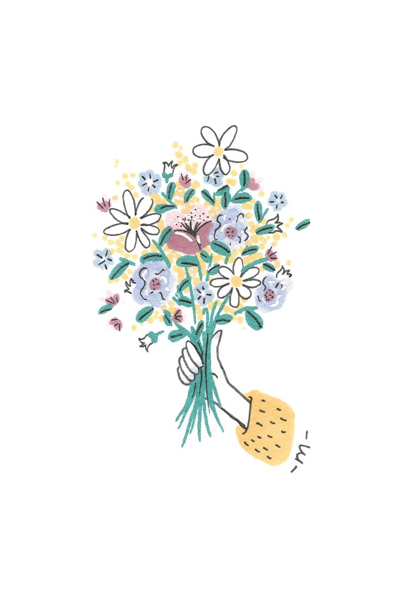 Carte "Bouquet de fleurs" image 3