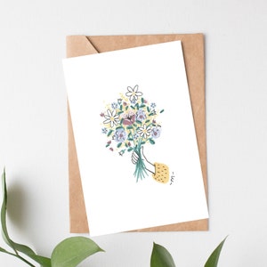 Carte "Bouquet de fleurs" image 2