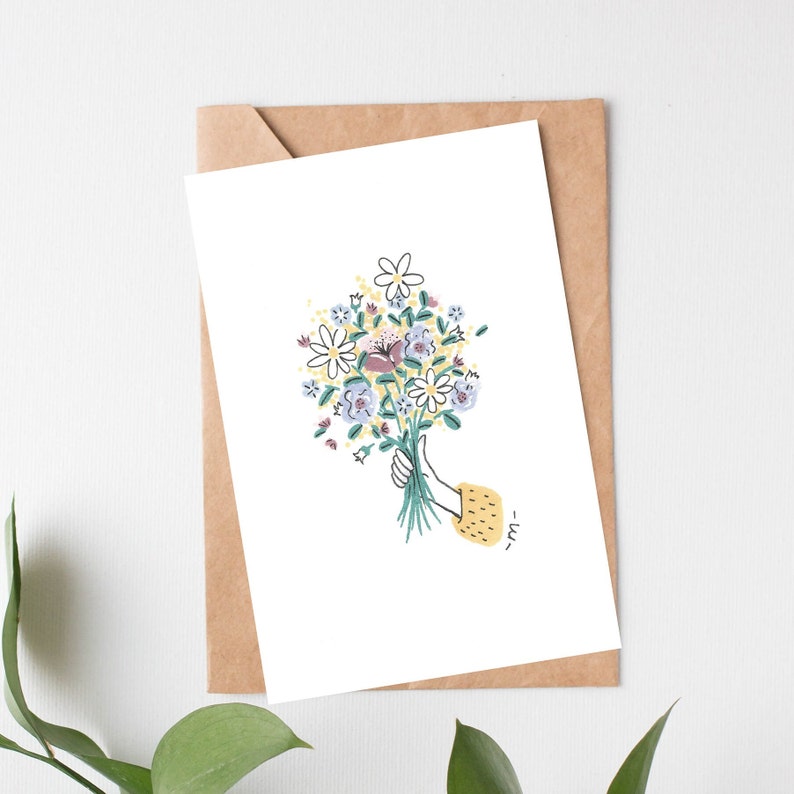Carte "Bouquet de fleurs" image 2