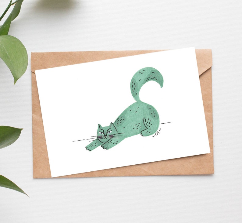 Carte "Streching Cat" image 2