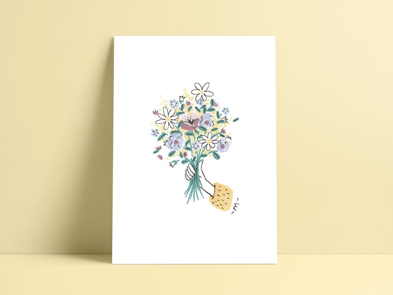 Carte "Bouquet de fleurs" image 1