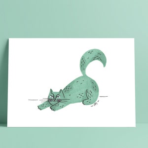 Carte "Streching Cat"