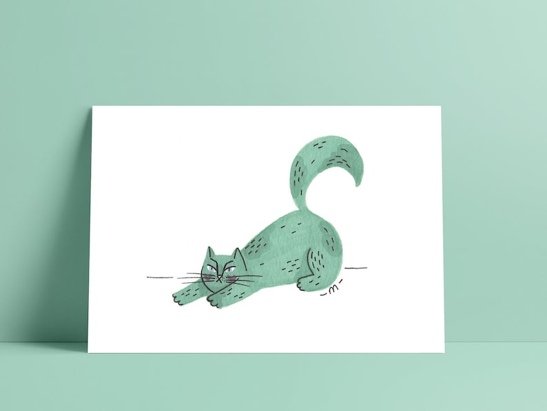 Carte "Streching Cat" image 1