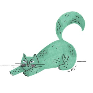 Carte "Streching Cat" image 3