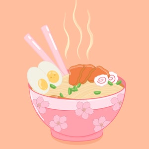 Ramen Digital Wall Art