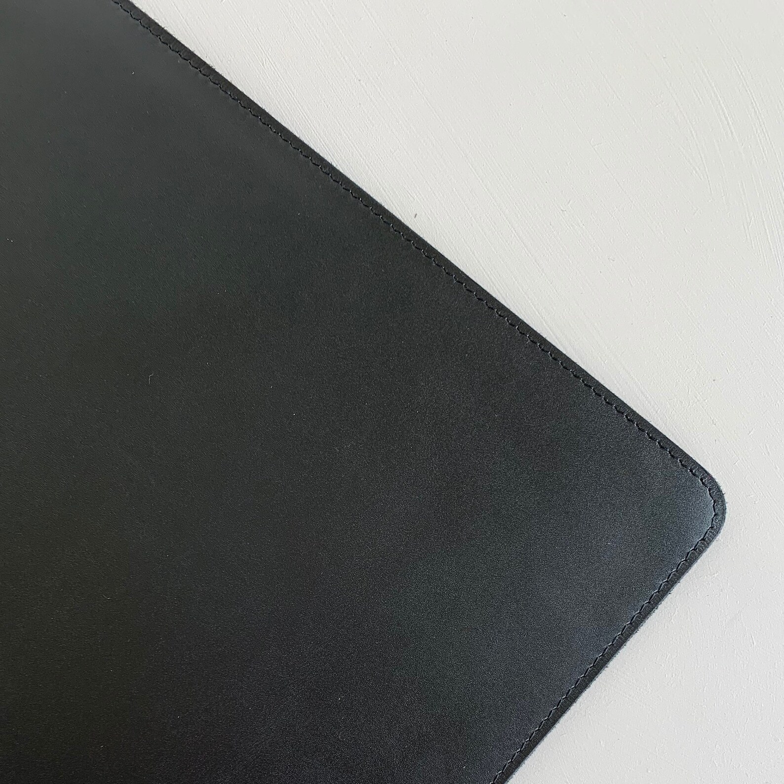 Black Leather Document Sleeve Case Handmade Folio Sleeve Etsy
