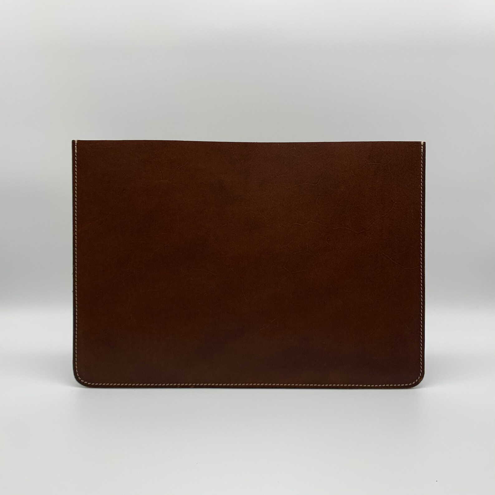 Handmade Brown Leather Minimalist Laptop Sleeve Case Brown Etsy UK