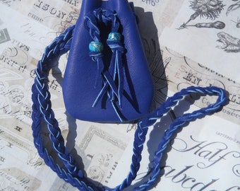 Medicine Bag- Cobalt blue