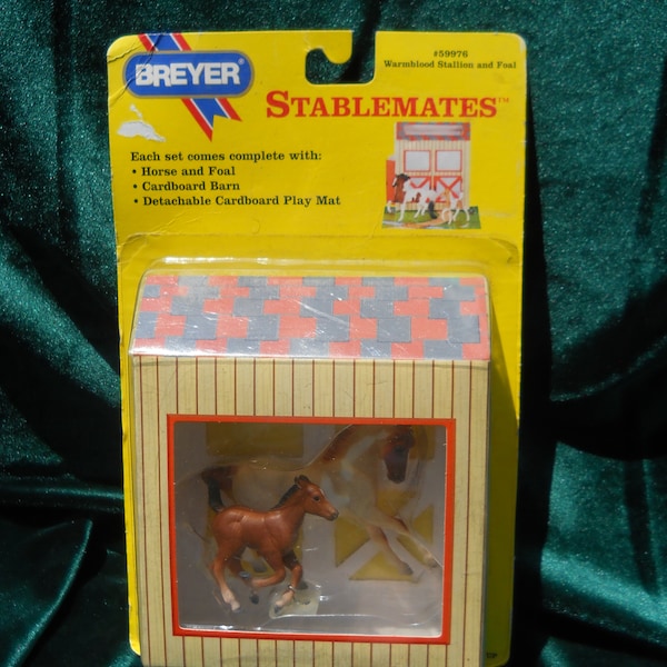 Breyer Horse- Stable Mates, Warmblood Stallion and Foal, # 59976