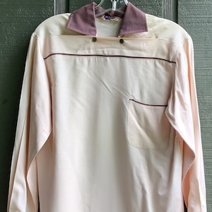 Vintage 1940s 2 Button Bib Style Men’s Shirt
