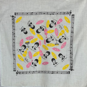 Vintage 1964 Beatles Souvenir- Memorabilia Bandana