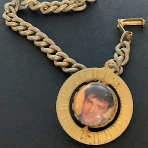 Vintage 1980s Elvis Spinning Charm Bracelet