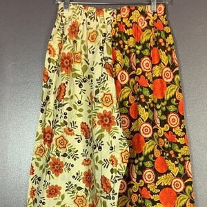 Vintage 1980s Floral Pattern Ladies Pants