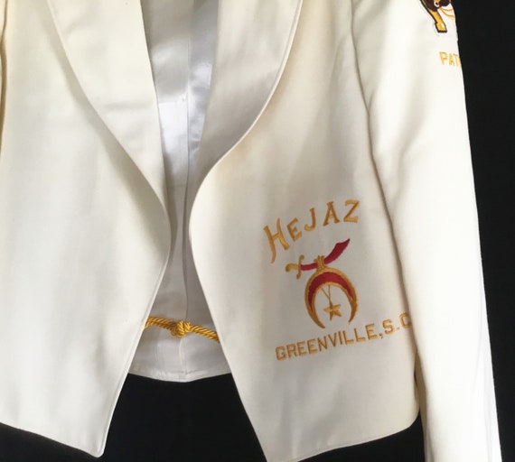 Vintage 1950s Greenville SC Shriners Formal Jacket - image 4