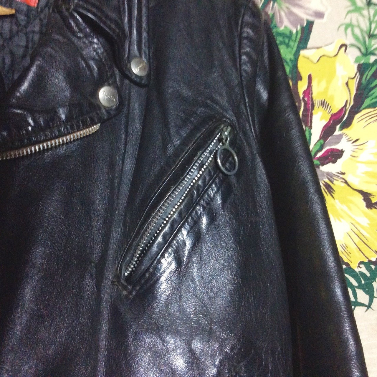 Vintage Brooks Black Leather Motorcycle Jacket - Etsy Vintage Brooks Black Leather Motorcycle Jacket - Etsy