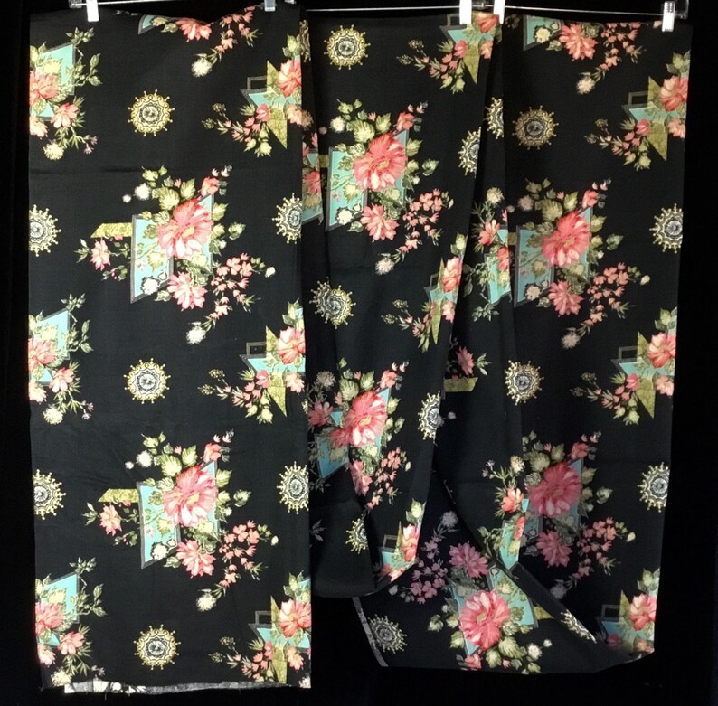 Vintage 1950s Barkcloth Fabric