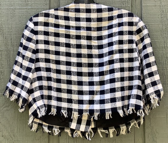 Vintage 1960s Black and White Check Ladies Jacket - image 2