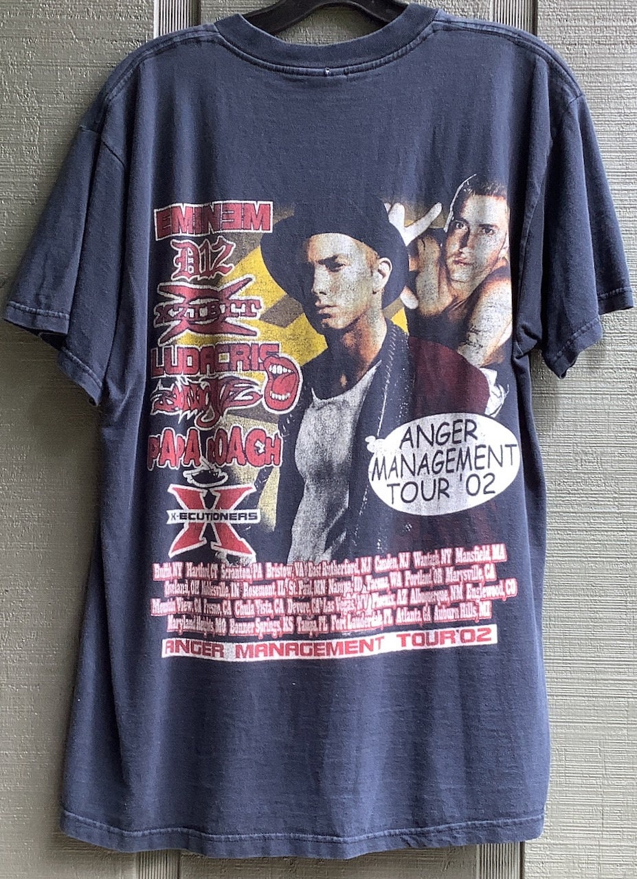 Vintage 2002 Eminem Anger Management Tour T Shirt - Etsy Vintage 2002 Eminem Anger Management Tour T Shirt - Etsy