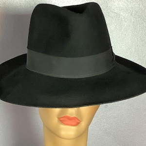 Vintage Men’s Black Alessandria Borsalino Hat
