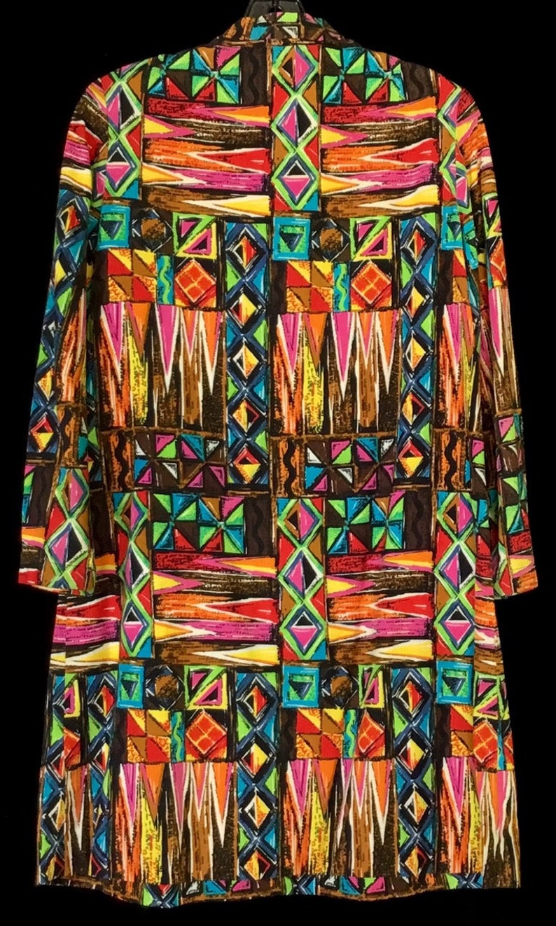 Vintage 1960s Print Mini Dress