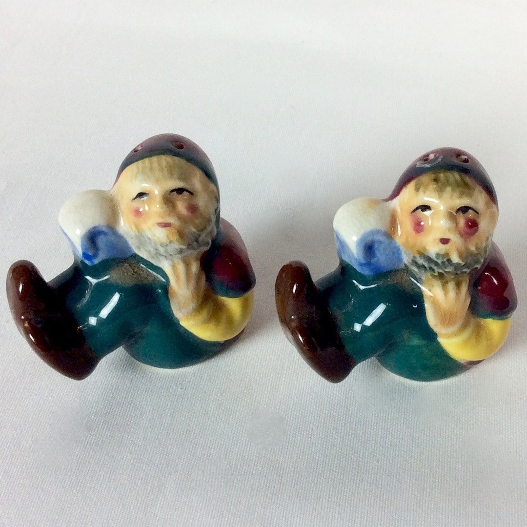 Vintage 1950s Elf Salt and Pepper Shakers Etsy