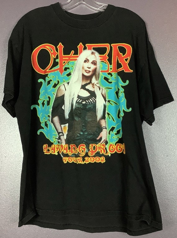 Cher vintage tシャツ L * Vintage 90s 1998/1999 Cher Believe Aop T Shirt * All Over