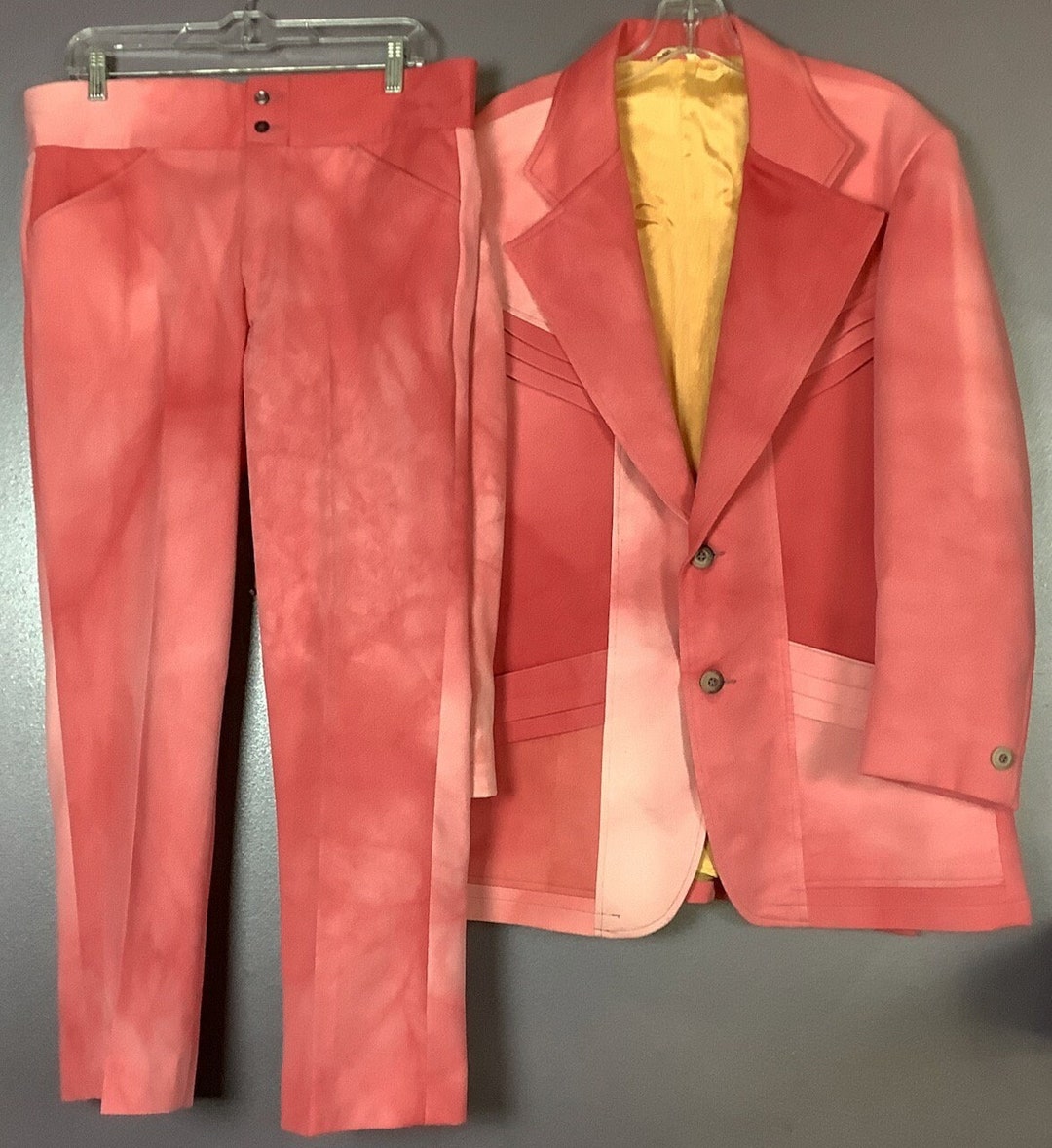 Vintage 1970s Mens Tie Dye Suit Etsy