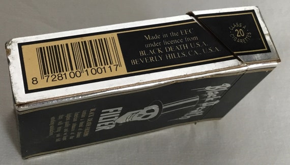 black death cigarettes price Vintage 1990s Black Death Cigarettes