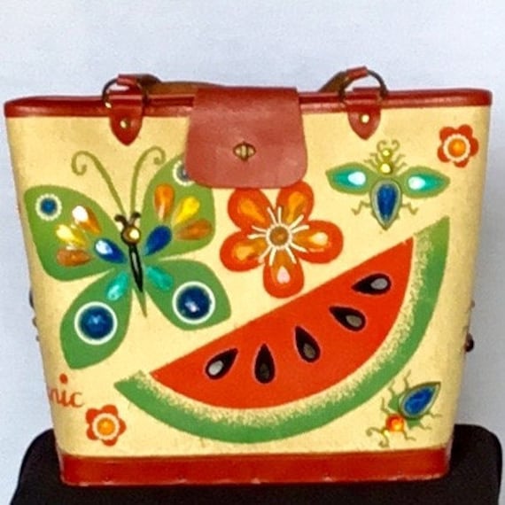 Vintage 1970s Enid Collins “Picnic” Handbag