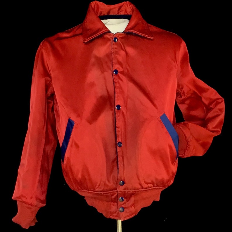 Vintage 1950s Reversible Bowling Jacket image 4