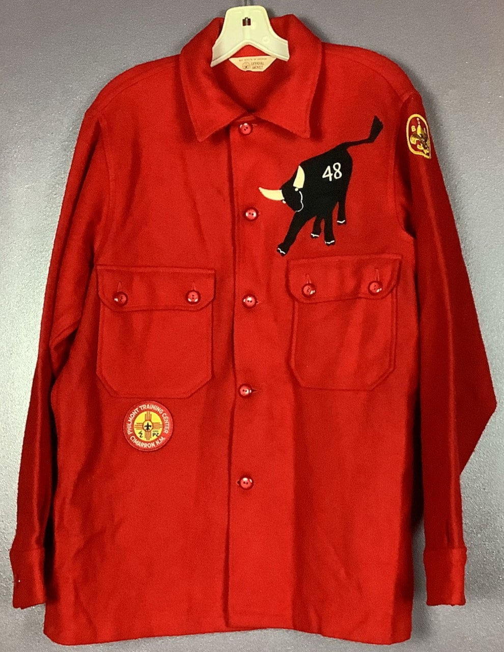 Vintage 1960s Red Wool Boy Scout Shirt-jac - Etsy