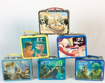 Star Wars-Empire Strikes Back-Return of the Jedi- ET & UFO Lunch Boxes