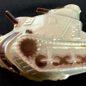 Vintage 1940s WW2 Celluloid Tank Pin